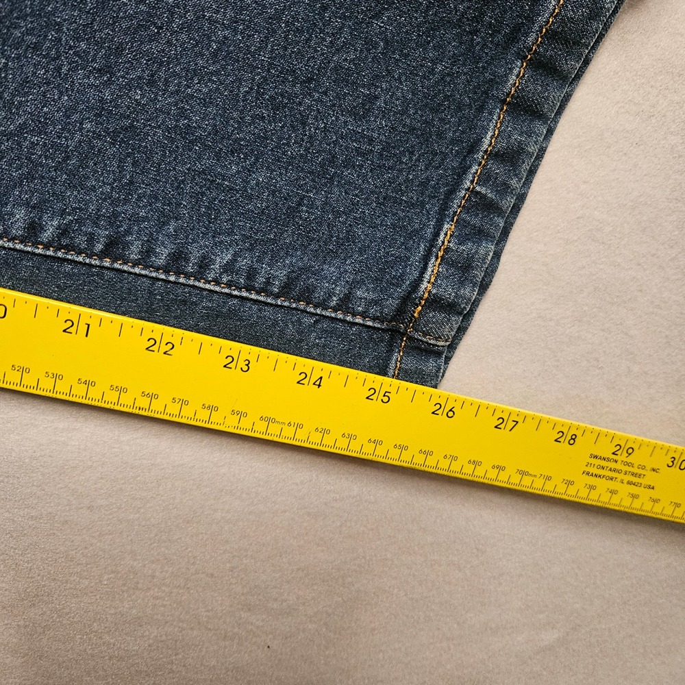 Levis Womens Mile High Cropped‎ Wide Leg Jeans Medium Wash Button Fly 25 W25 L27 - Picture 4 of 12